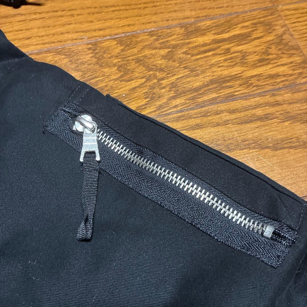 ダークコア　グランジ　モッズコート　y2k 平成　お兄系　ファー　ダブルジップ