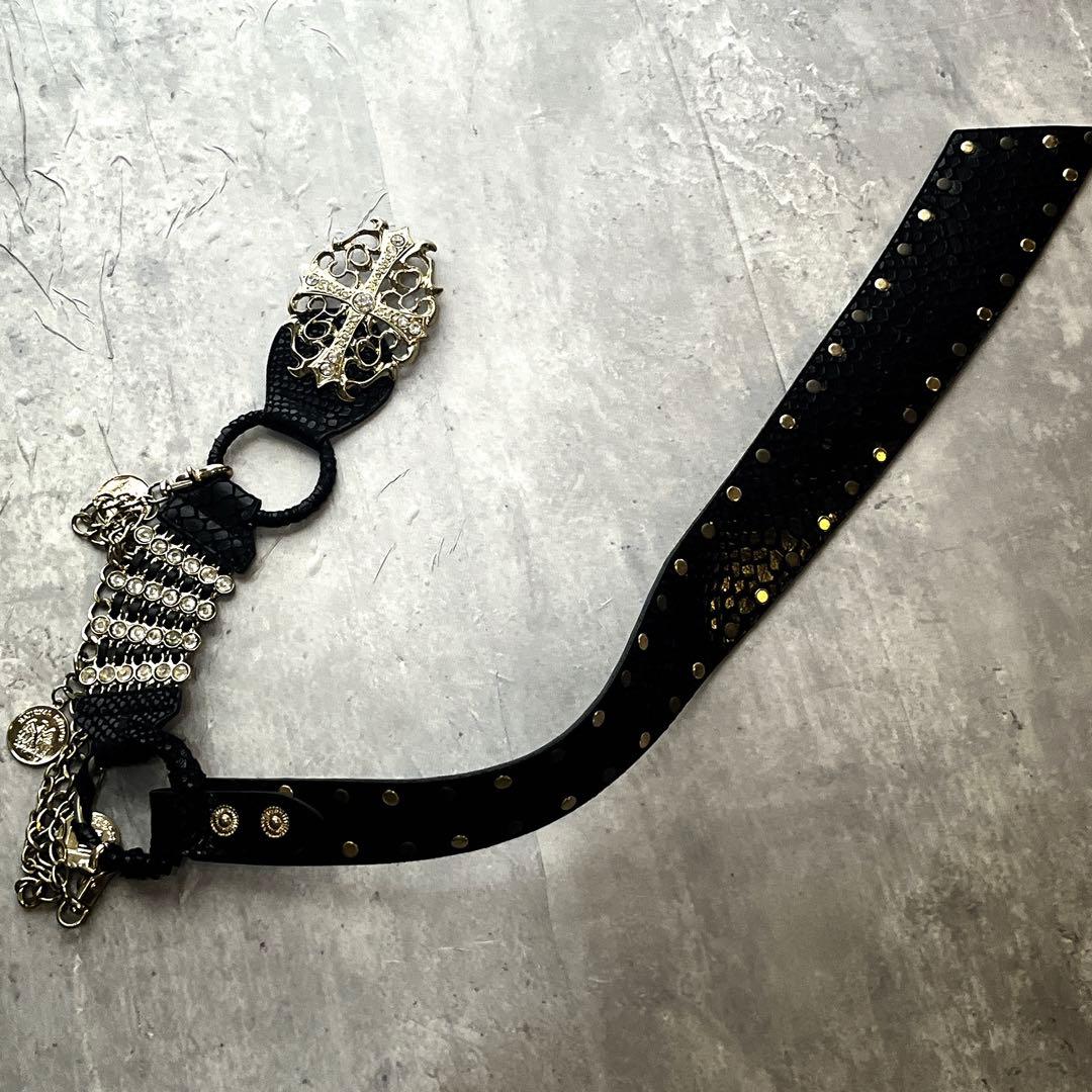 d.i.a クロスバックル　キラキラ　ベルト Y2K 00s 平成ギャル 渋谷