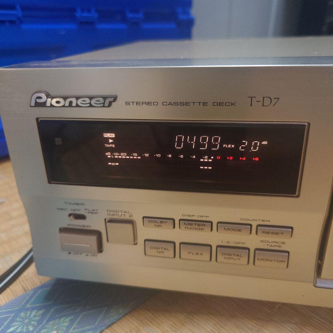 Pioneer パイオニア 3ヘッドシングルカセットデッキ T-D7