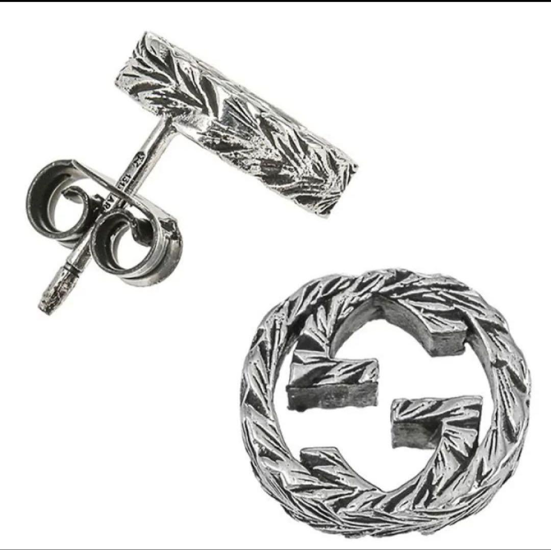 【極美品‼️】インターロッキング ピアス両耳