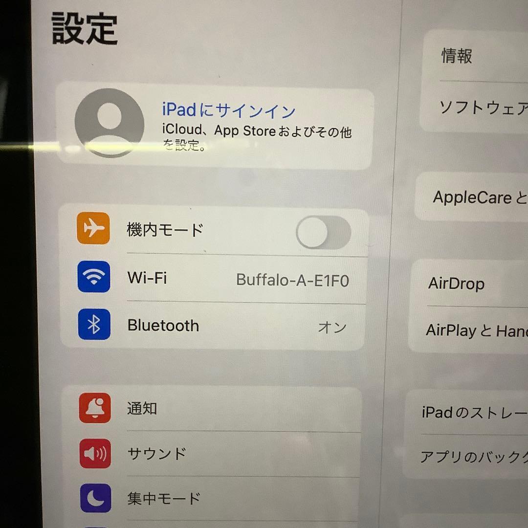 iPad 6世代128G wifi バッテリー100%新品　ジャンク