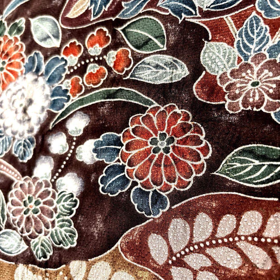 辻ヶ花模様　趣のある小紋　着物　小紋　辻ヶ花　小紋　正絹