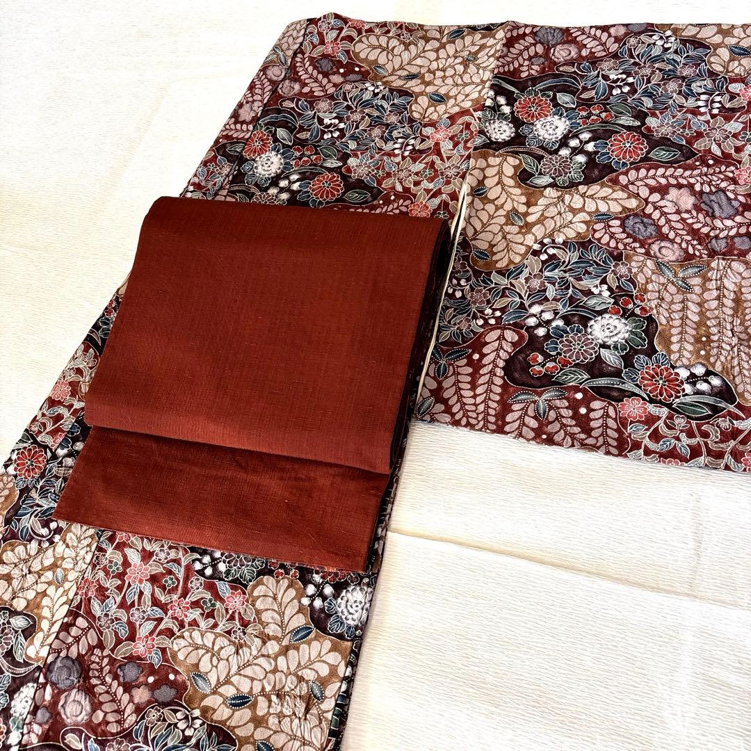 辻ヶ花模様　趣のある小紋　着物　小紋　辻ヶ花　小紋　正絹