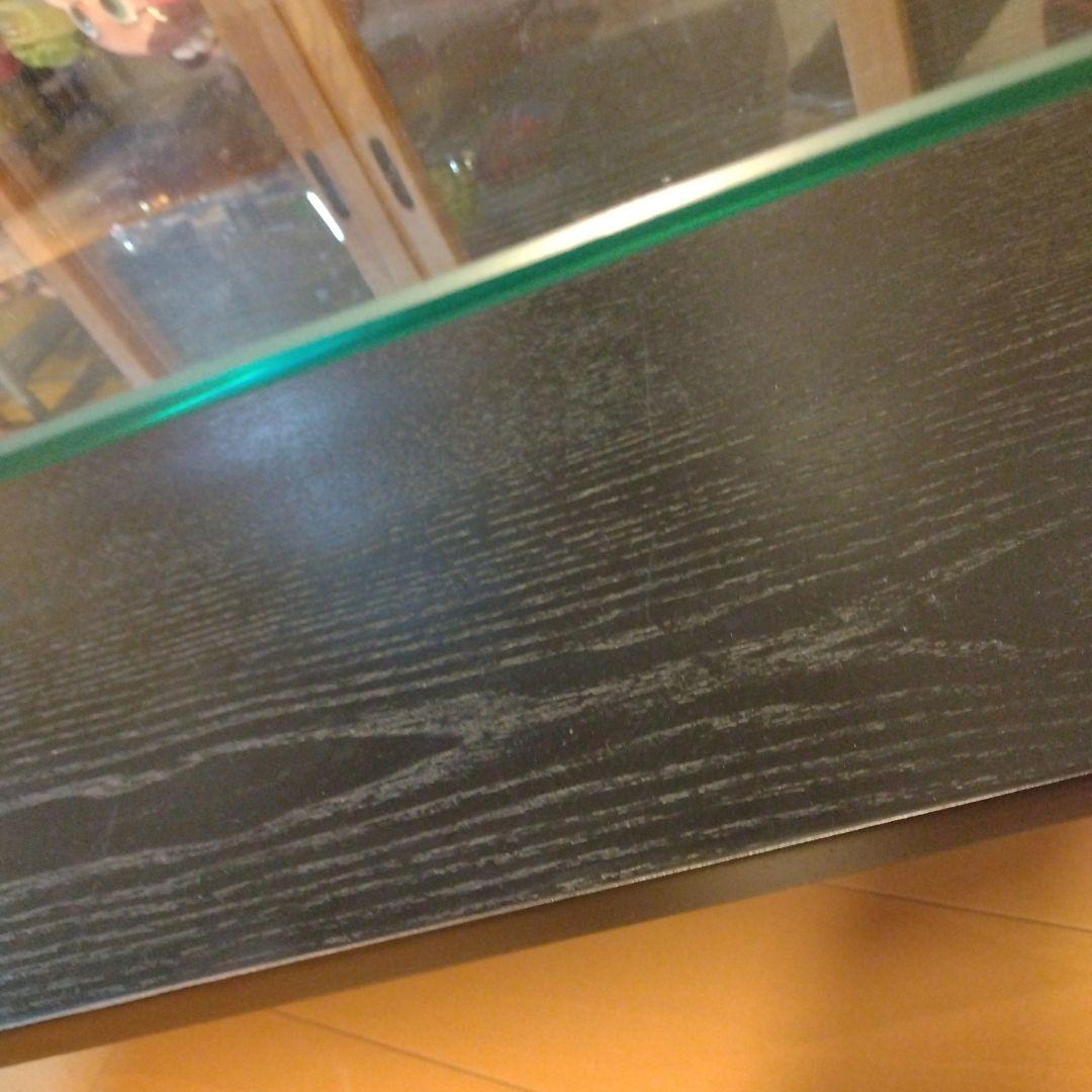 ミッドセンチュリー スペースエイジ プライウッド センターテーブル ガラス