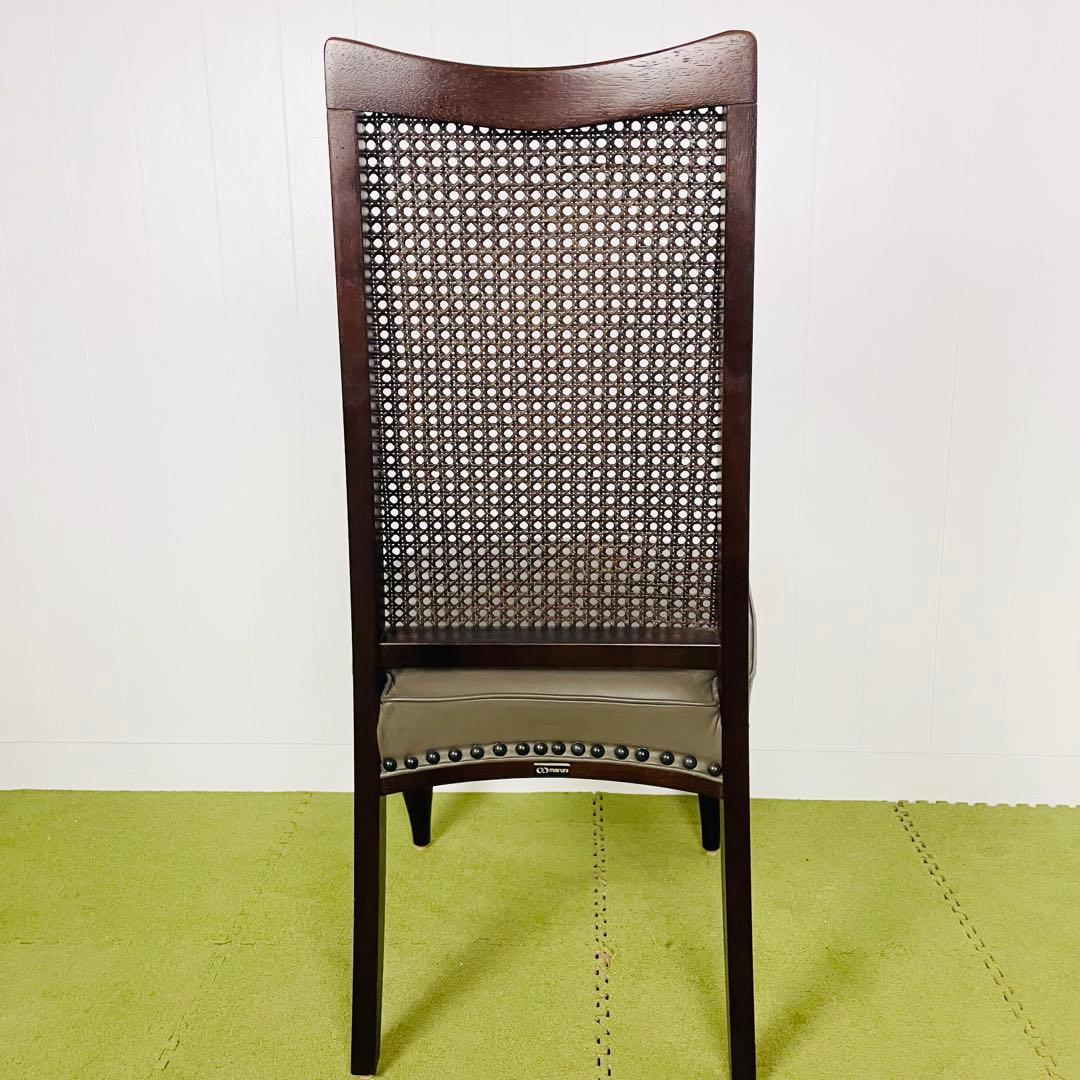 maruni マルニ ダイニングチェア ベルサイユ猫脚 籐 ハイバック③/④