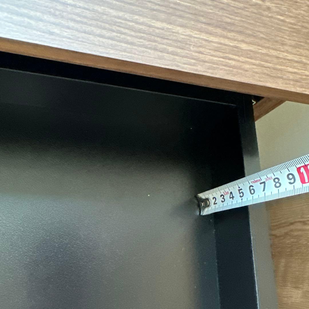 dinos 引き出し付きデスク 薄型ホームオフィス デスク 幅120.5cm