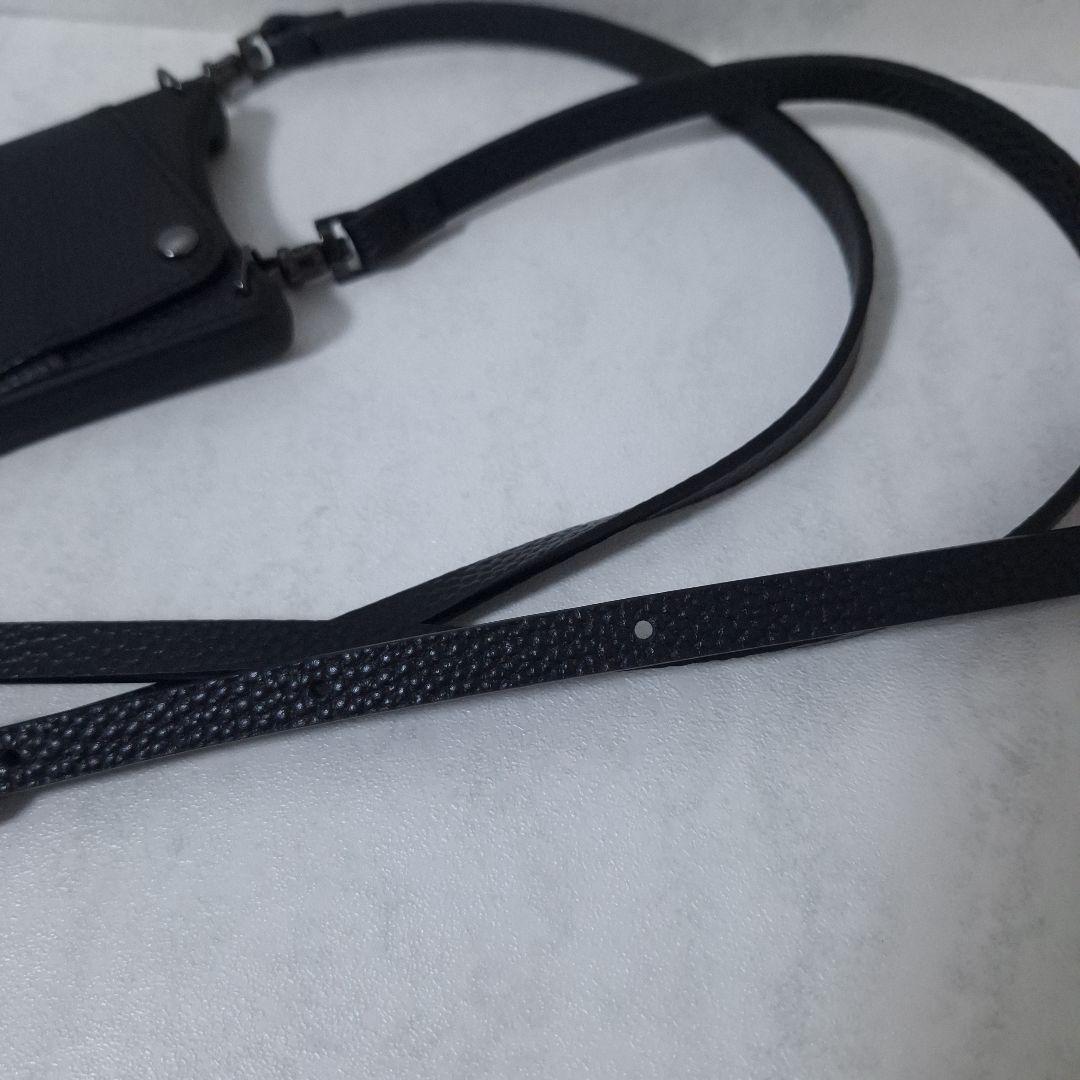 バンドリヤー スマホケース ストラップ iPhone 15Pro 高級感 黒