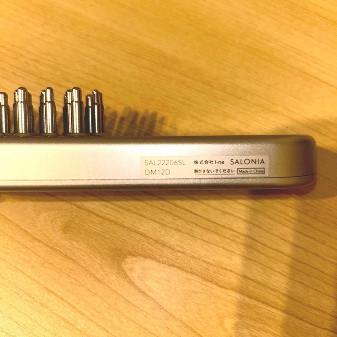 SALONIA 美顔器　 EMS LIFT ブラシ　シルバー 電気ブラシ