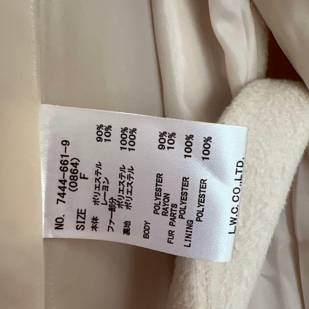 109  PARTY フードファーケープコート定価¥35,200