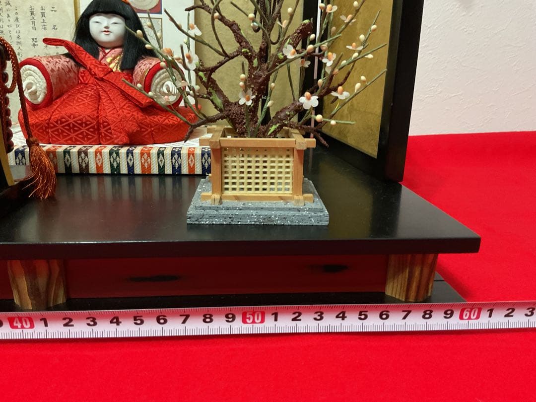 親王飾り　古典巻袖雛　人間国宝　初代　原米洲　雛人形