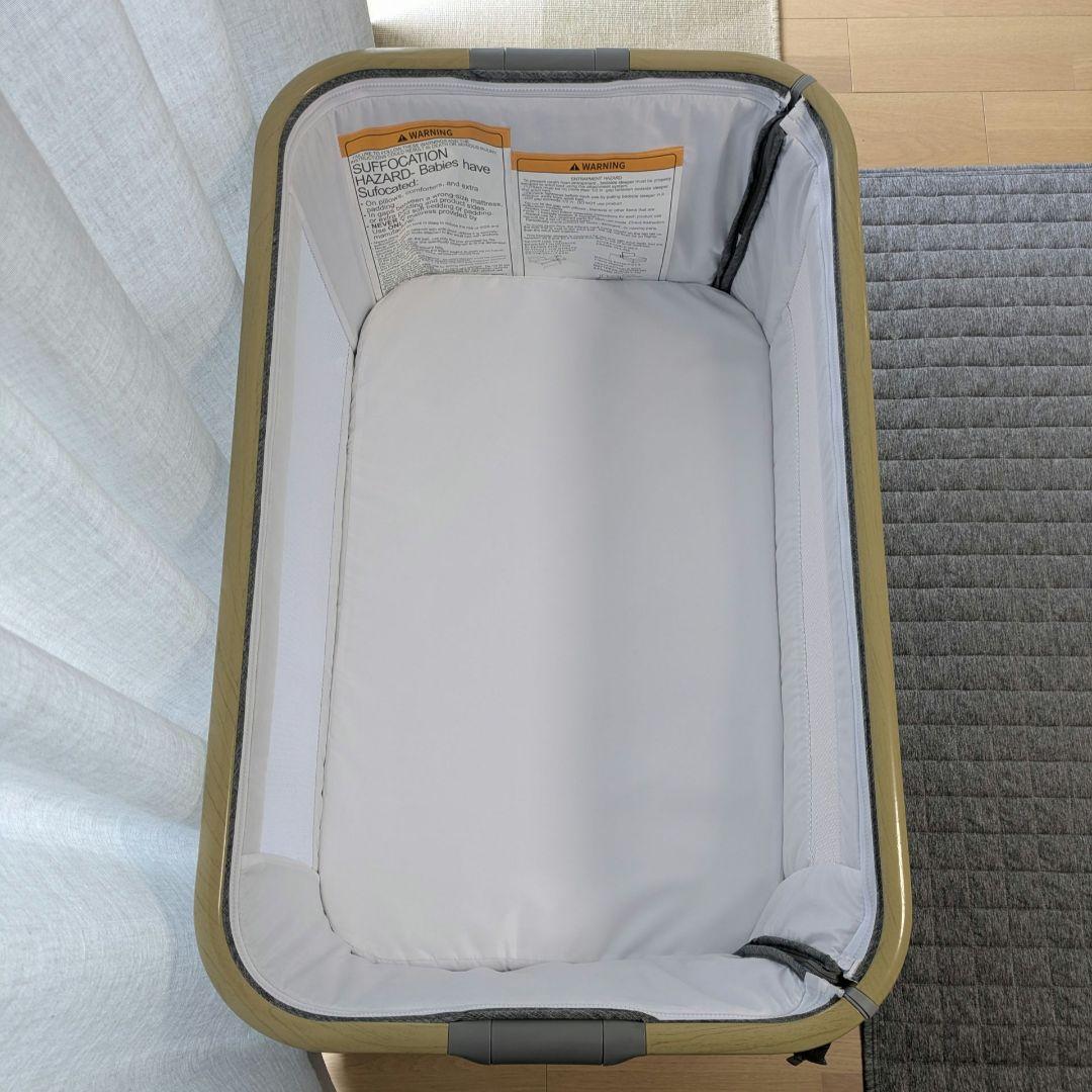 【極美品】Dulumer 3IN1 ベビーベッド グレー + ベージュ