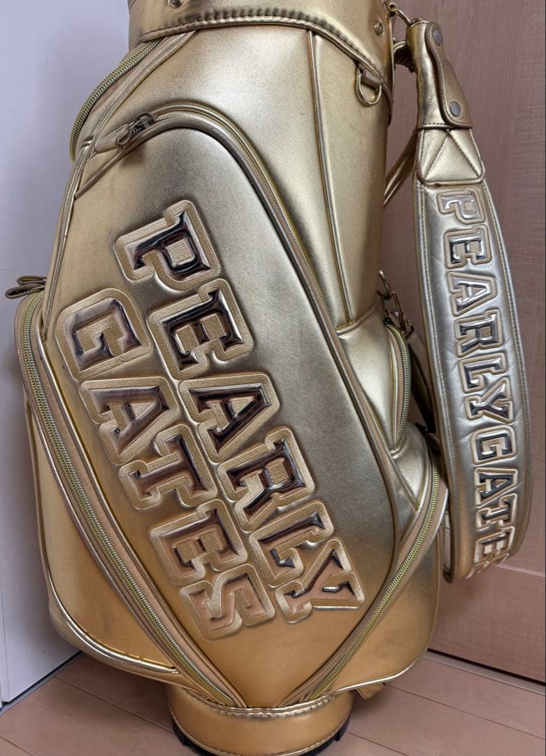 限定★パーリーゲイツ★キャディバッグ★ゴルフ★ゴルフバッグ★レア★ゴールド★金
