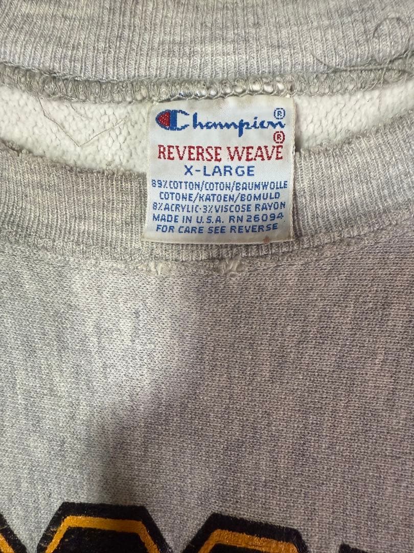 90s Champion リバースウィーブ MISSOURI フットボール　3段