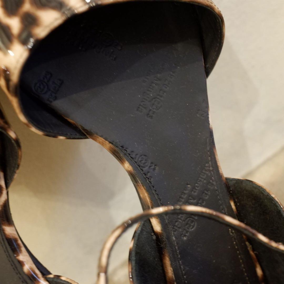 Maison Margiela パテント ヒョウ柄 足袋パンプス