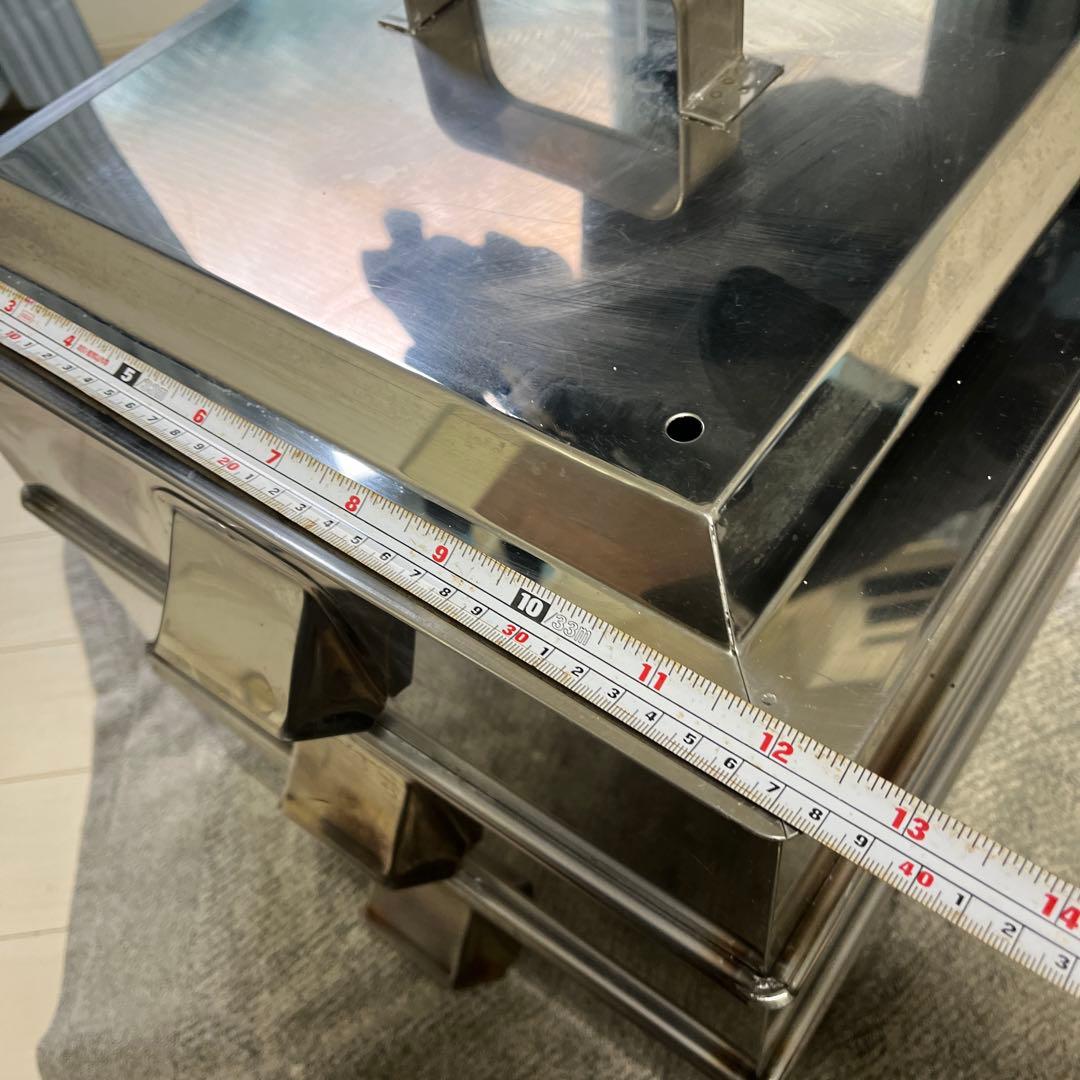 【美品】使用回数少ない業務用蒸し器　角型　2段38センチ