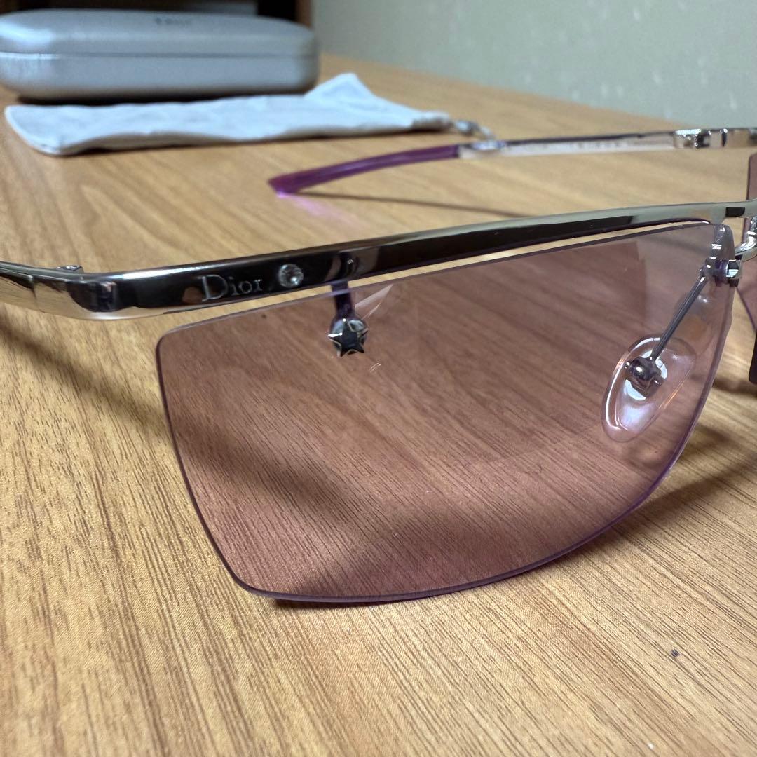 【未使用•長期保管】 Dior サングラス パープル 星vintage