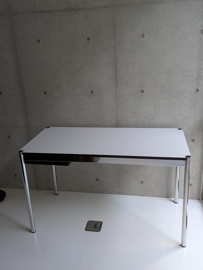 【美品】USM Haller ハラー テーブル 60×125 引き出し付