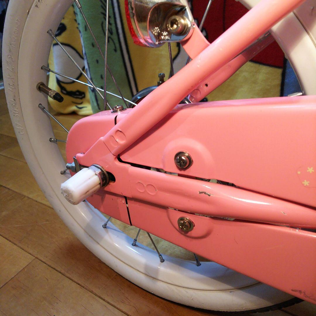 【神奈川県・東京23区お届け可】室内保管 幼児用自転車 16インチピンク