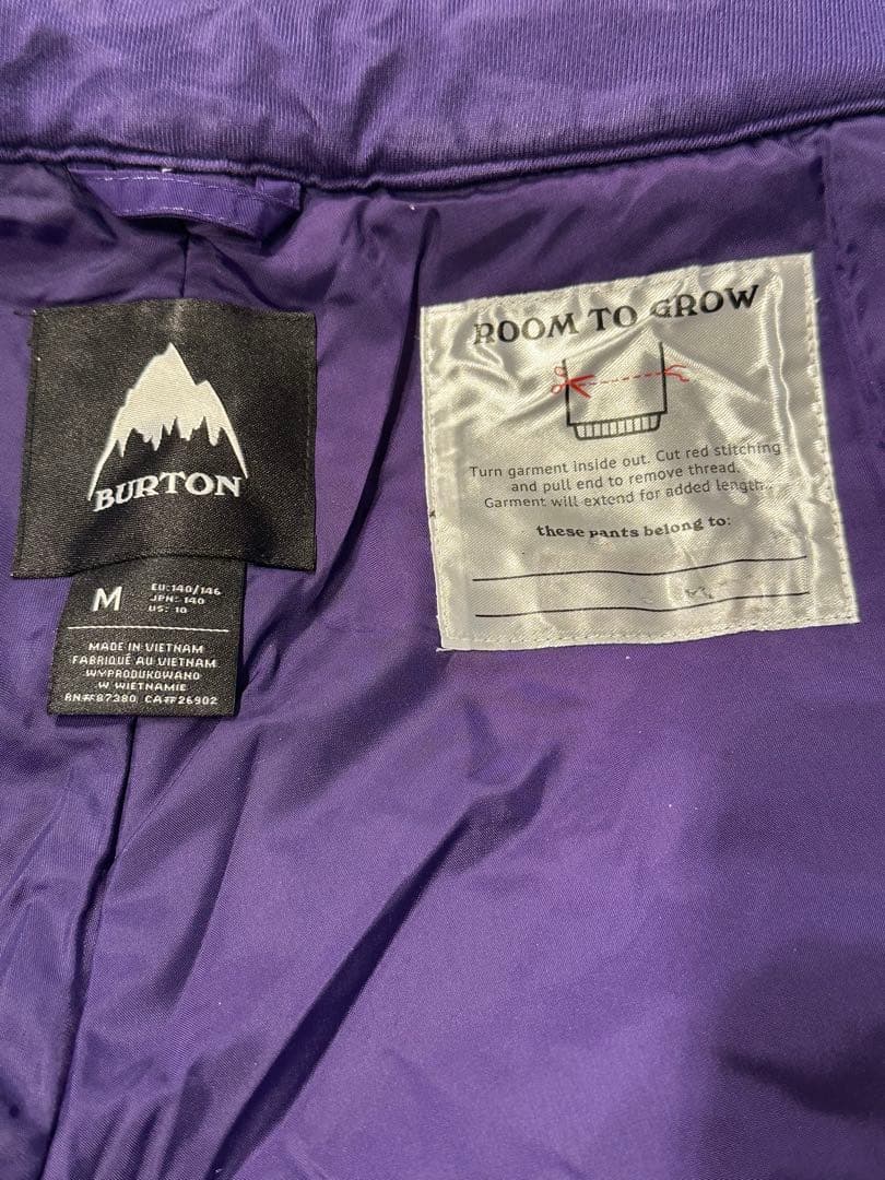 バートン　キッズ　ウエア上下セット140 、グローブＭ、ニット帽