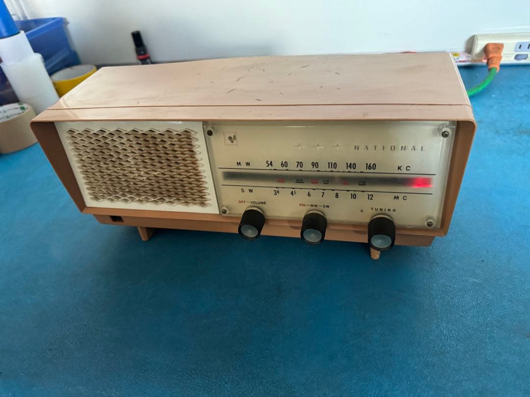 ナショナル 2バンドルーム ラジオ GX-240 レトロ 時代物 希少品 動作品