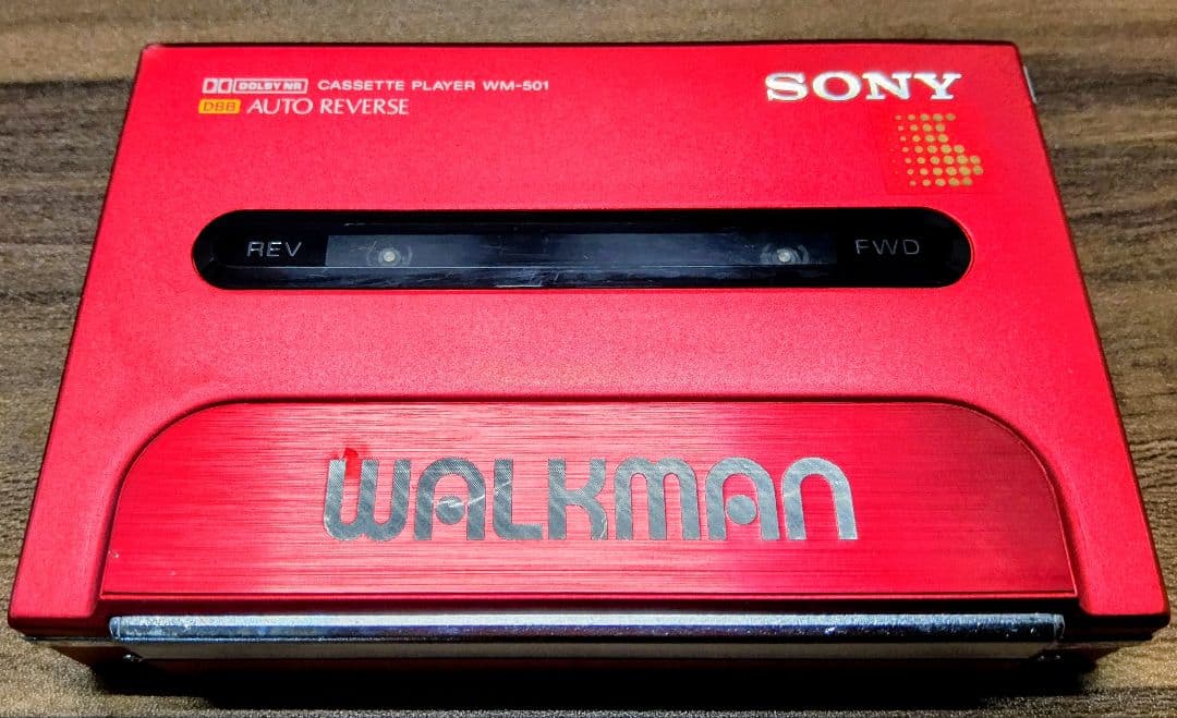 【超極美品 超レア！】SONY ウォークマン WM-501 レッド ジャンク