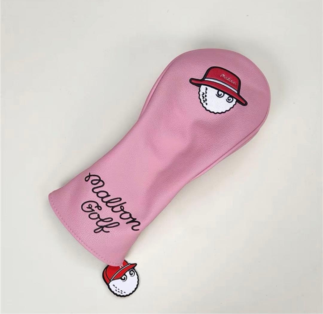 【大人気値下げ4点セット】MalbonGolfマルボンゴルフクラブカバーピンク色