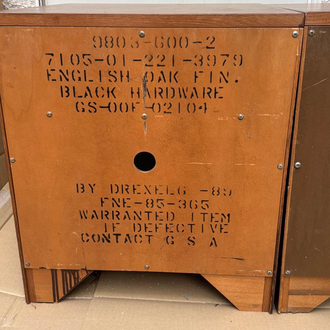 【値下げ】①アメリカ軍 米軍払下げ DREXEL ドレクセル社 サイドテーブル