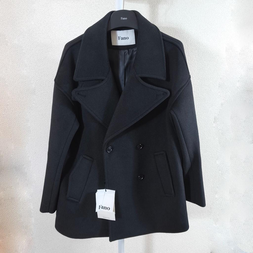 【fssnb】FanoStudios スタンドネック ベーシックハーフコート・M