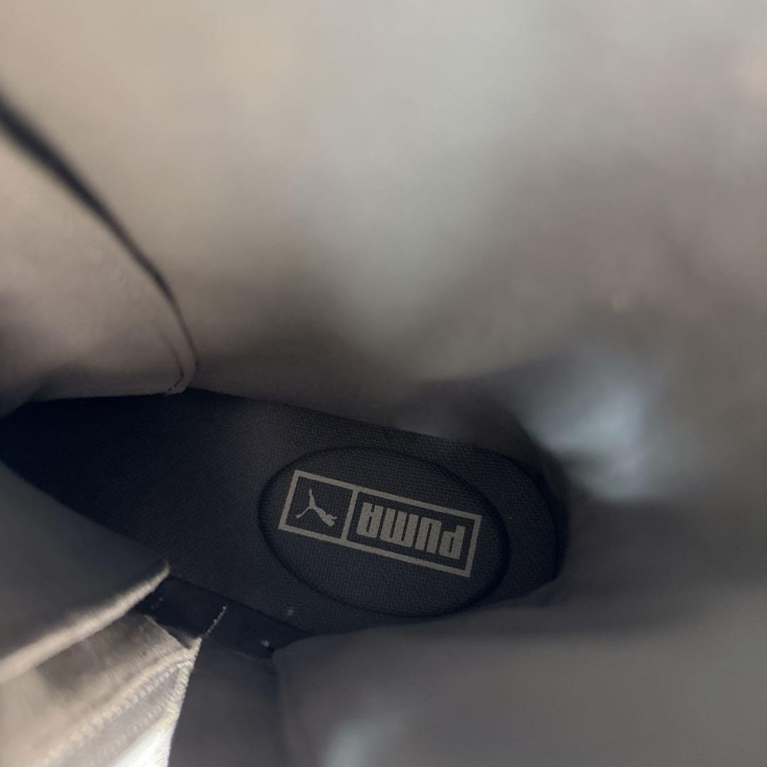 PUMA エスキーヴァベリーハイ レースアップ サイドジップ グレー　25cm