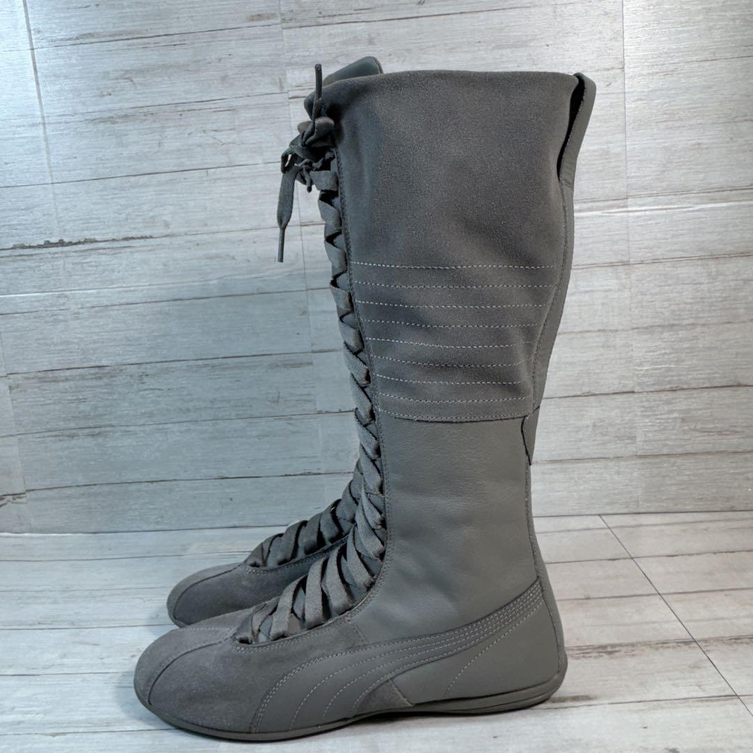 PUMA エスキーヴァベリーハイ レースアップ サイドジップ グレー　25cm