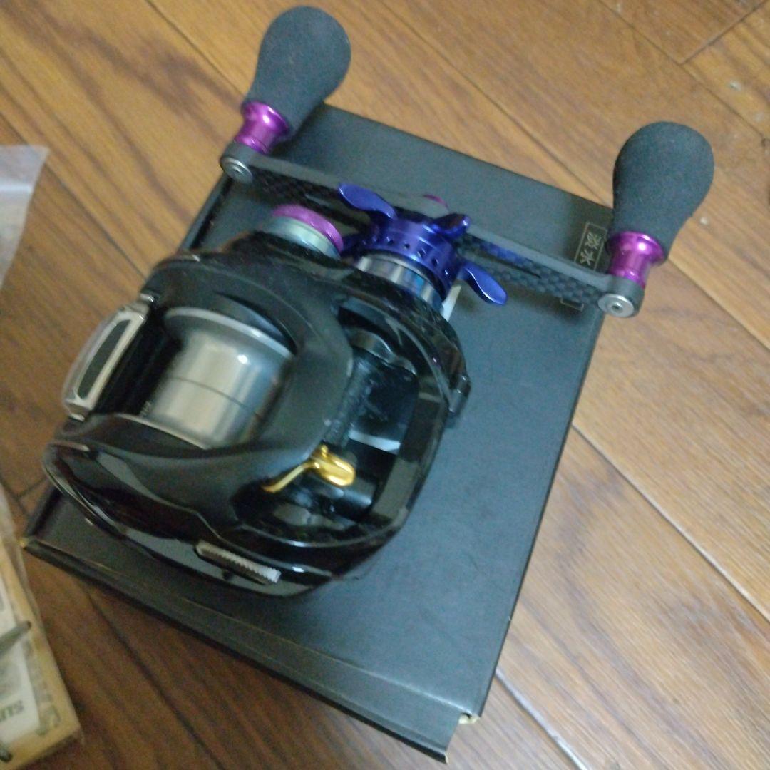 美品ジリオン10 左巻きリール 黒/紫　検スティーズ　アルファス　タトゥーラ