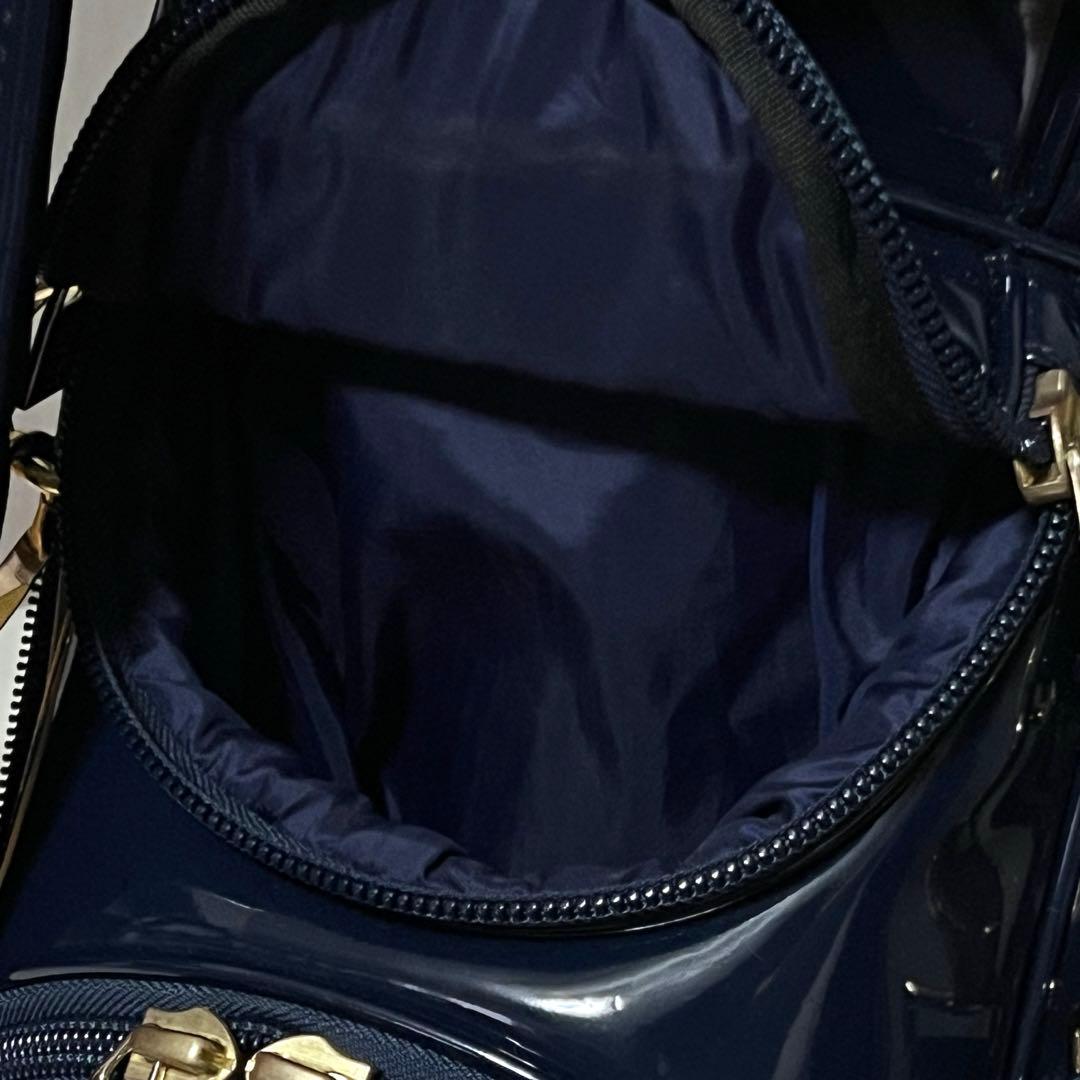 美品 限定 希少 ムータマリン スタンド キャディバッグ 刺繍 エナメル ゴルフ