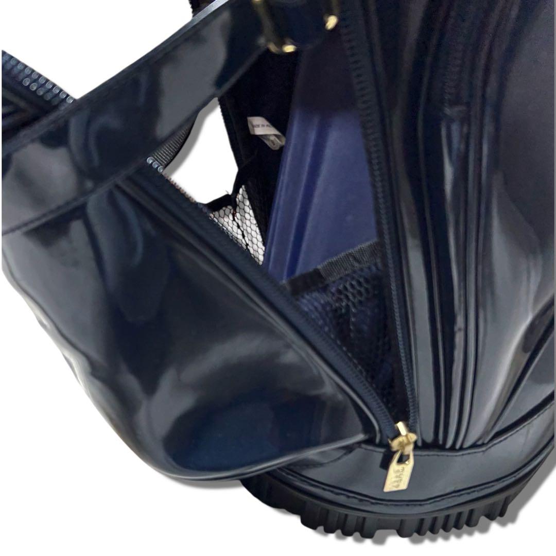 美品 限定 希少 ムータマリン スタンド キャディバッグ 刺繍 エナメル ゴルフ