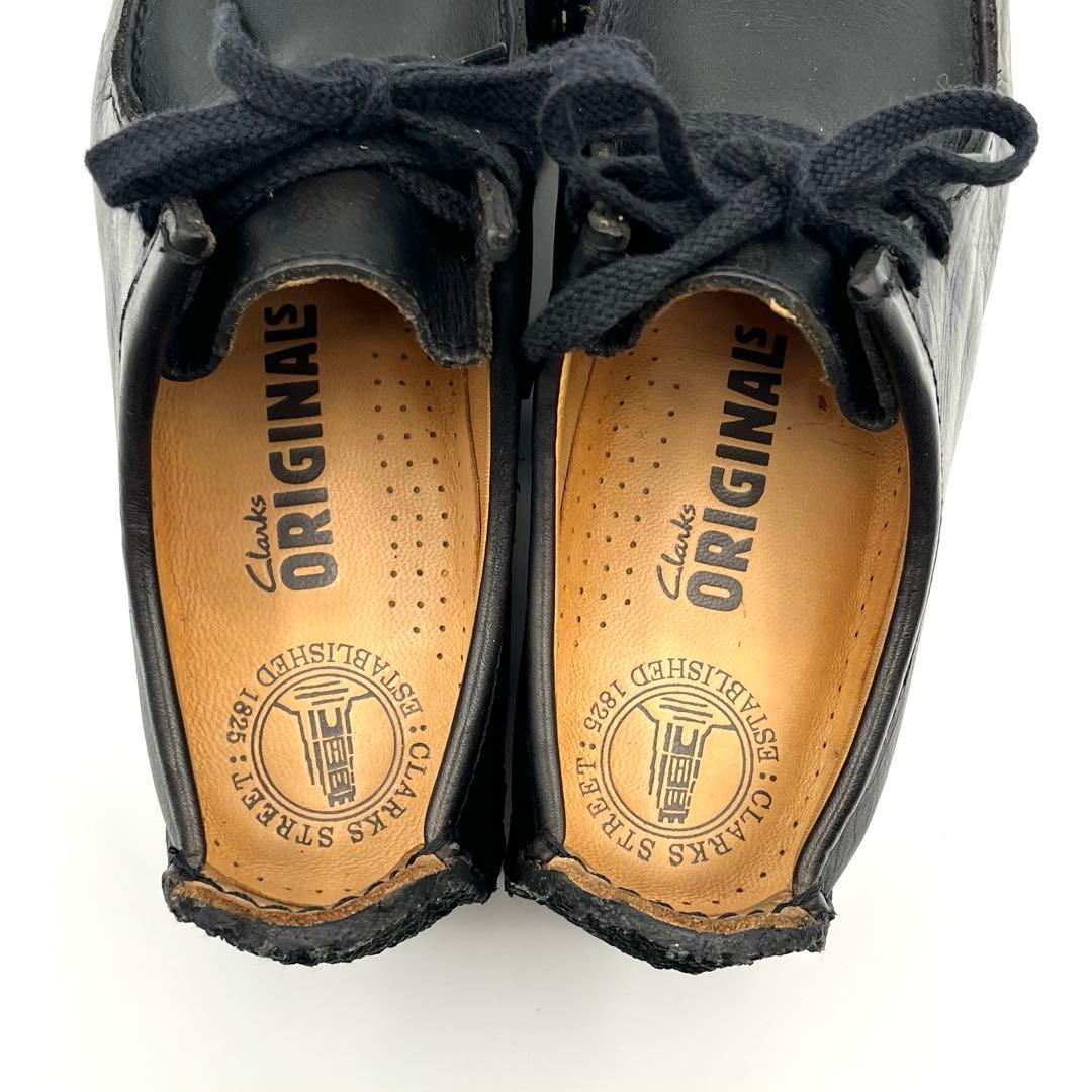 極美品 Clarks クラークス 23.5cm Natalie ワラビー 黒