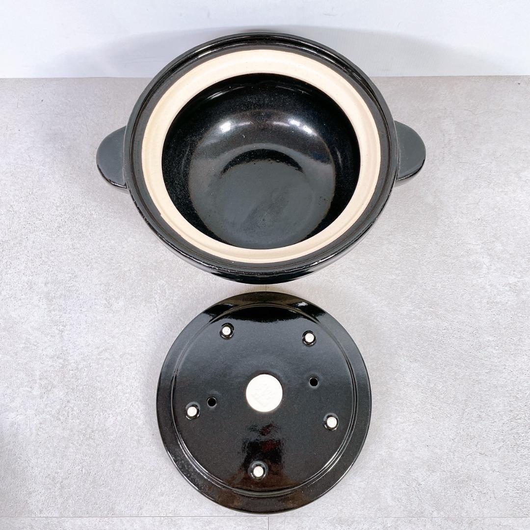 美品 長谷園 かまどさん 三合炊き 土鍋 ごはん鍋