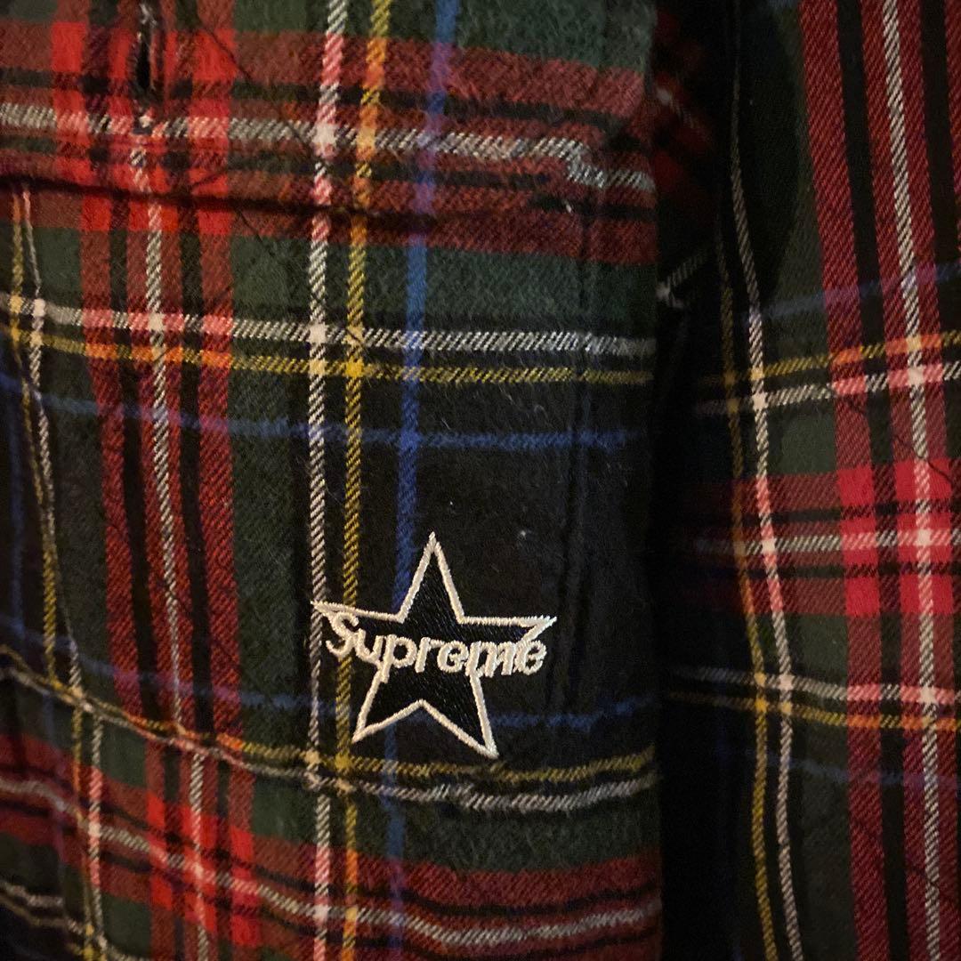 シュプリーム キルティング フランネル シャツ
