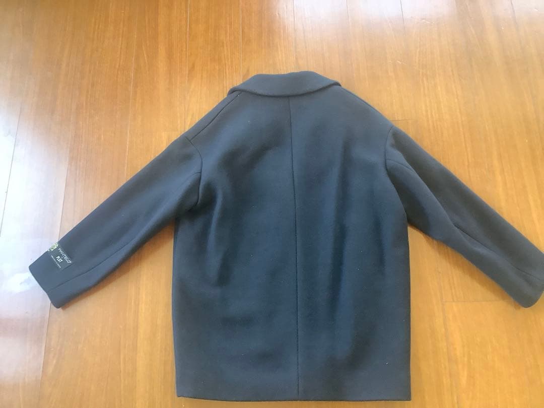 美品　PLST マンテココート　ネイビー　Sサイズ