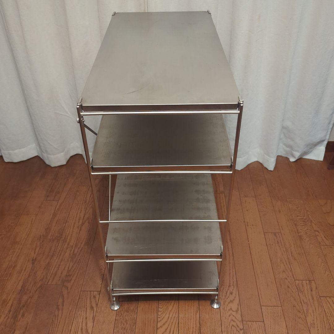 無印良品ステンレス製4段オープンシェルフ