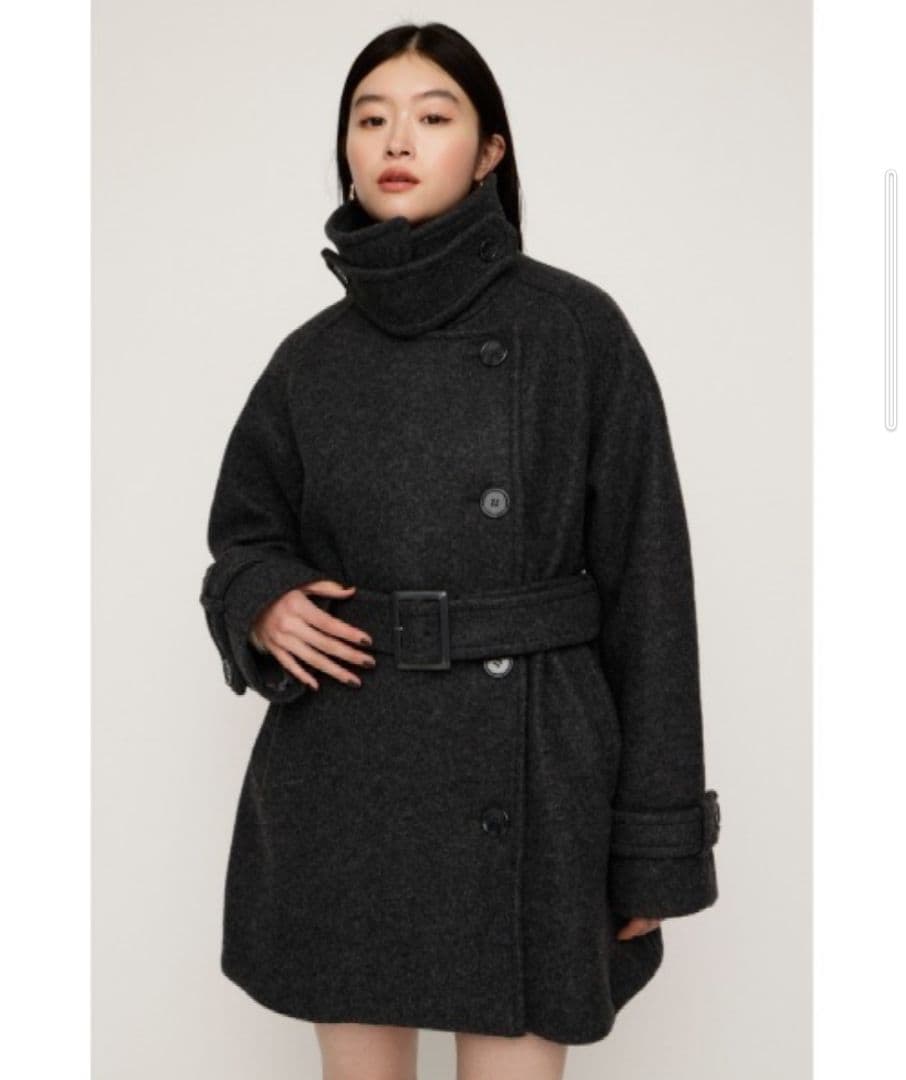 スタンドネック ミディコート - SLY