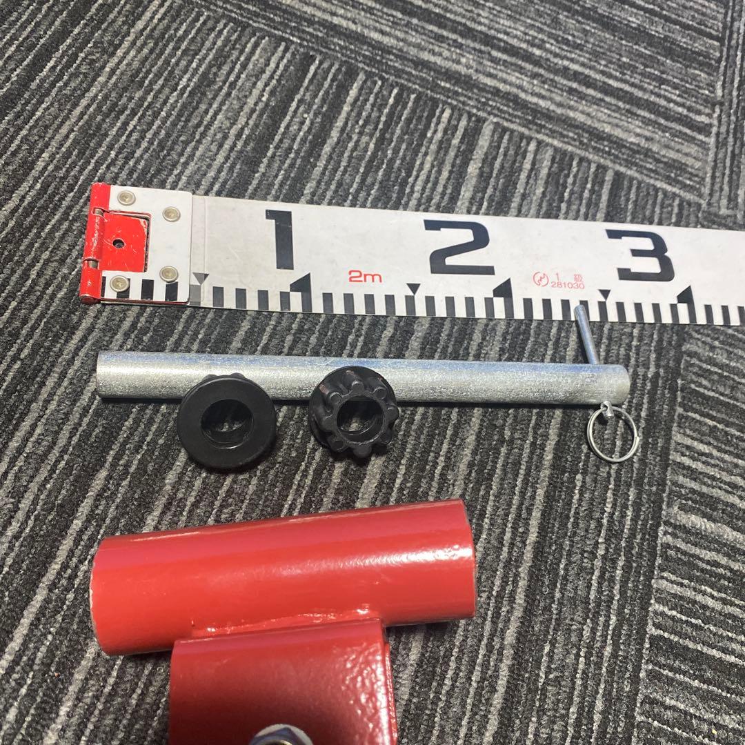 Ｔバーローセット。 バーベルプレート付き