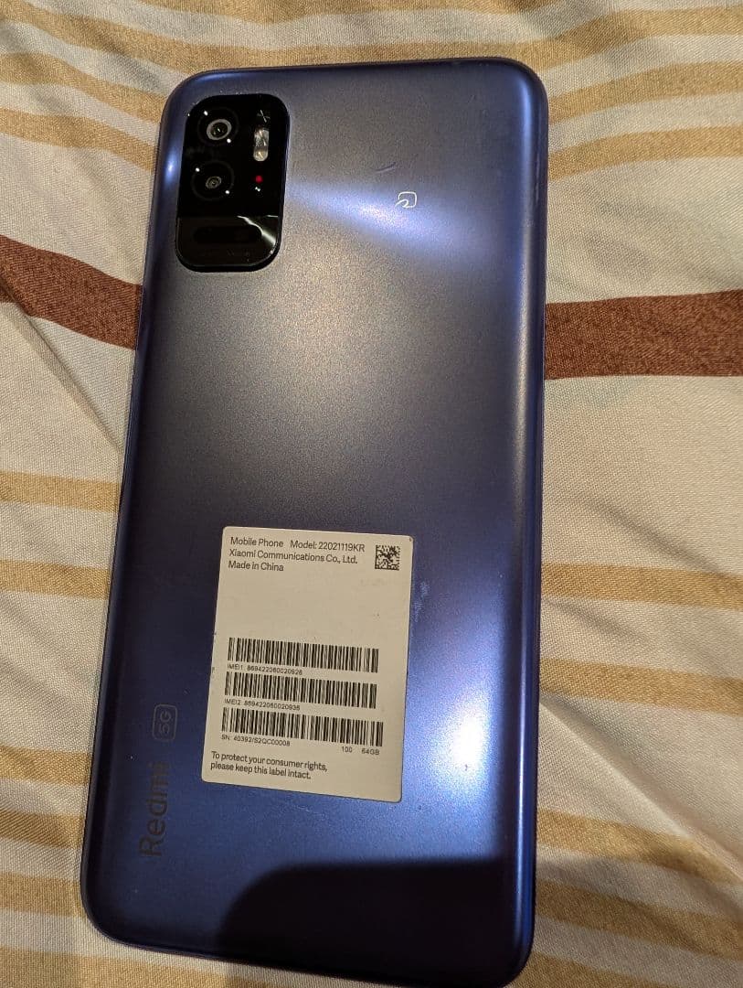 Redmi Note 10T ナイトタイムブルー