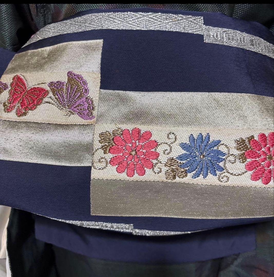 新品 美品　証紙　本場奄美大島紬　一元式古代泥染　フルセット　163/66