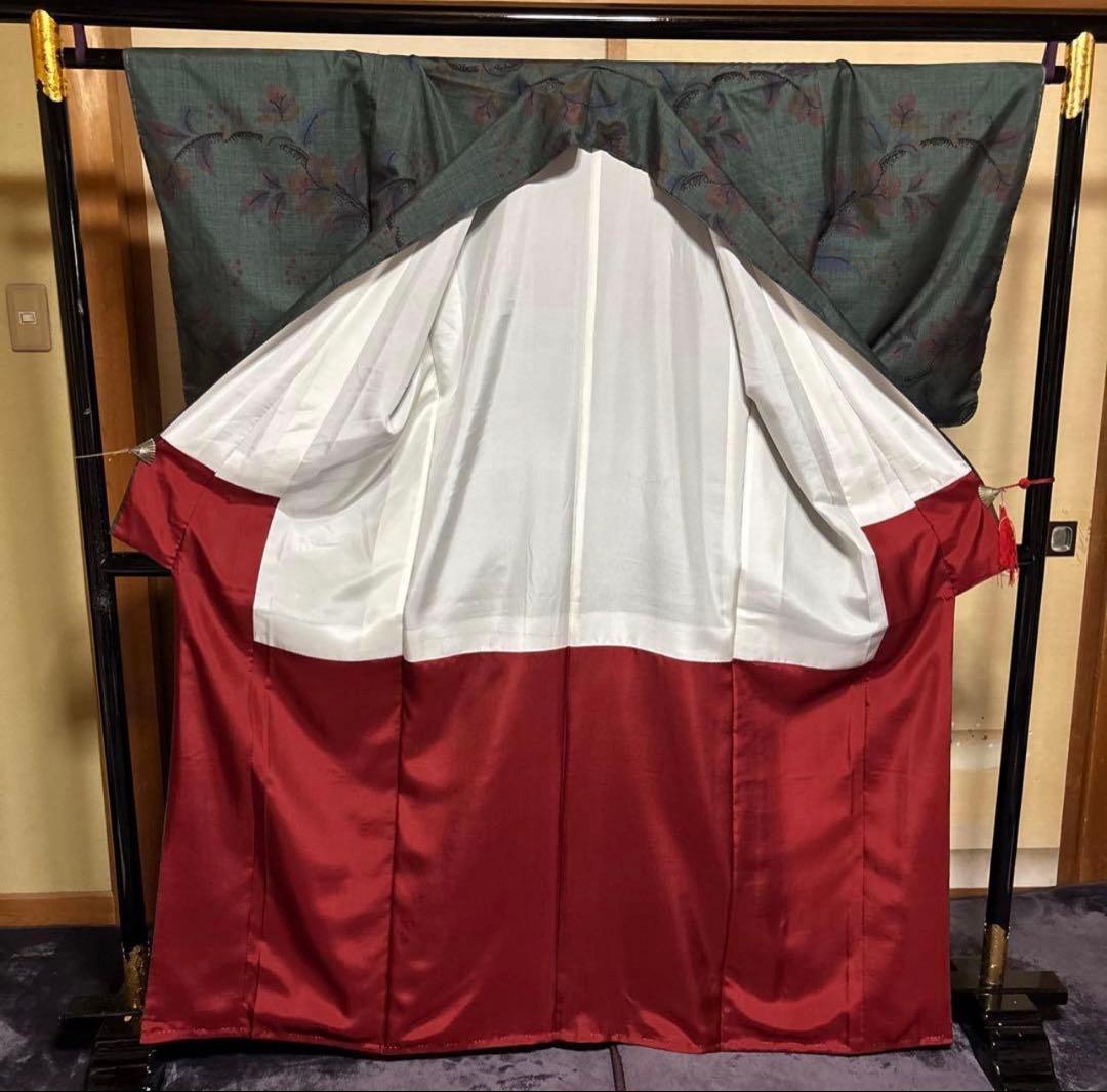 新品 美品　証紙　本場奄美大島紬　一元式古代泥染　フルセット　163/66