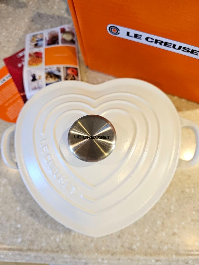 新品 ハートココット 鍋 20cm ル・クルーゼ コットンホワイト