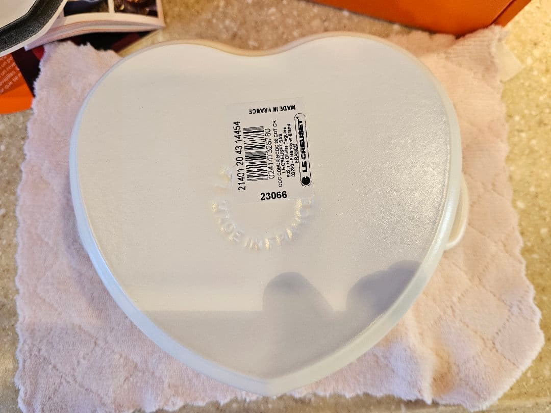 新品 ハートココット 鍋 20cm ル・クルーゼ コットンホワイト