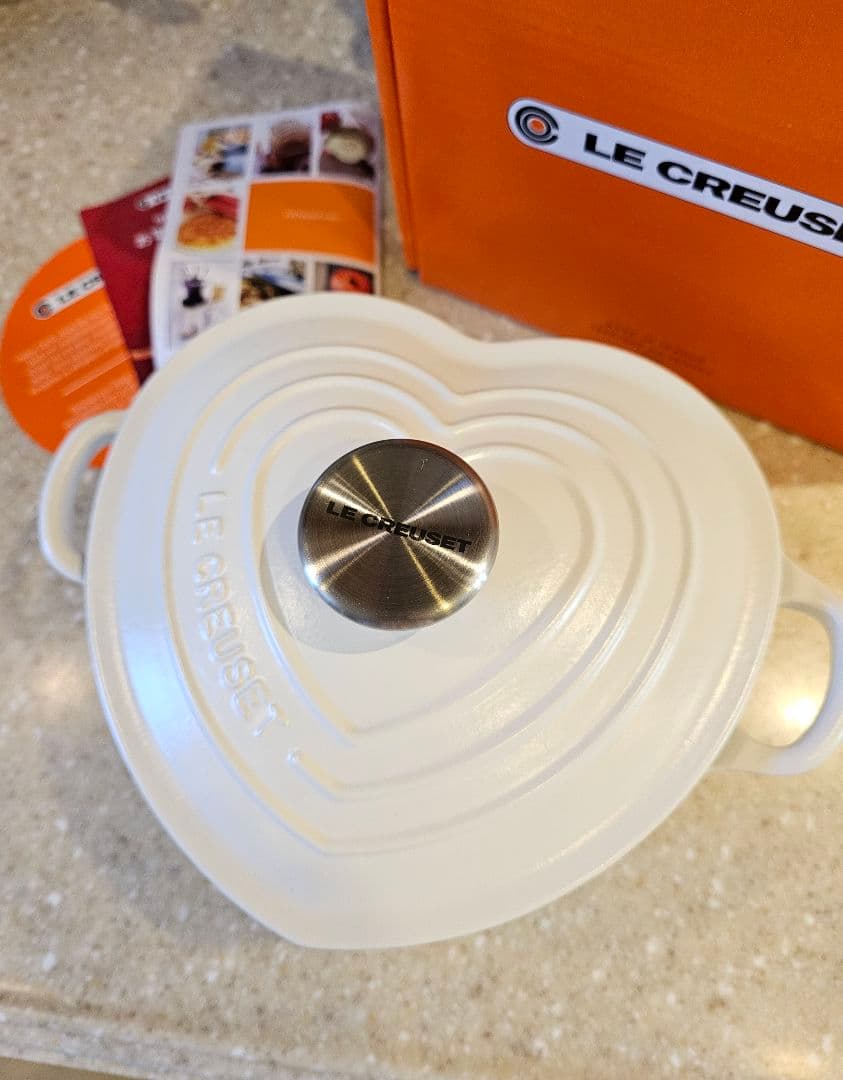 新品 ハートココット 鍋 20cm ル・クルーゼ コットンホワイト