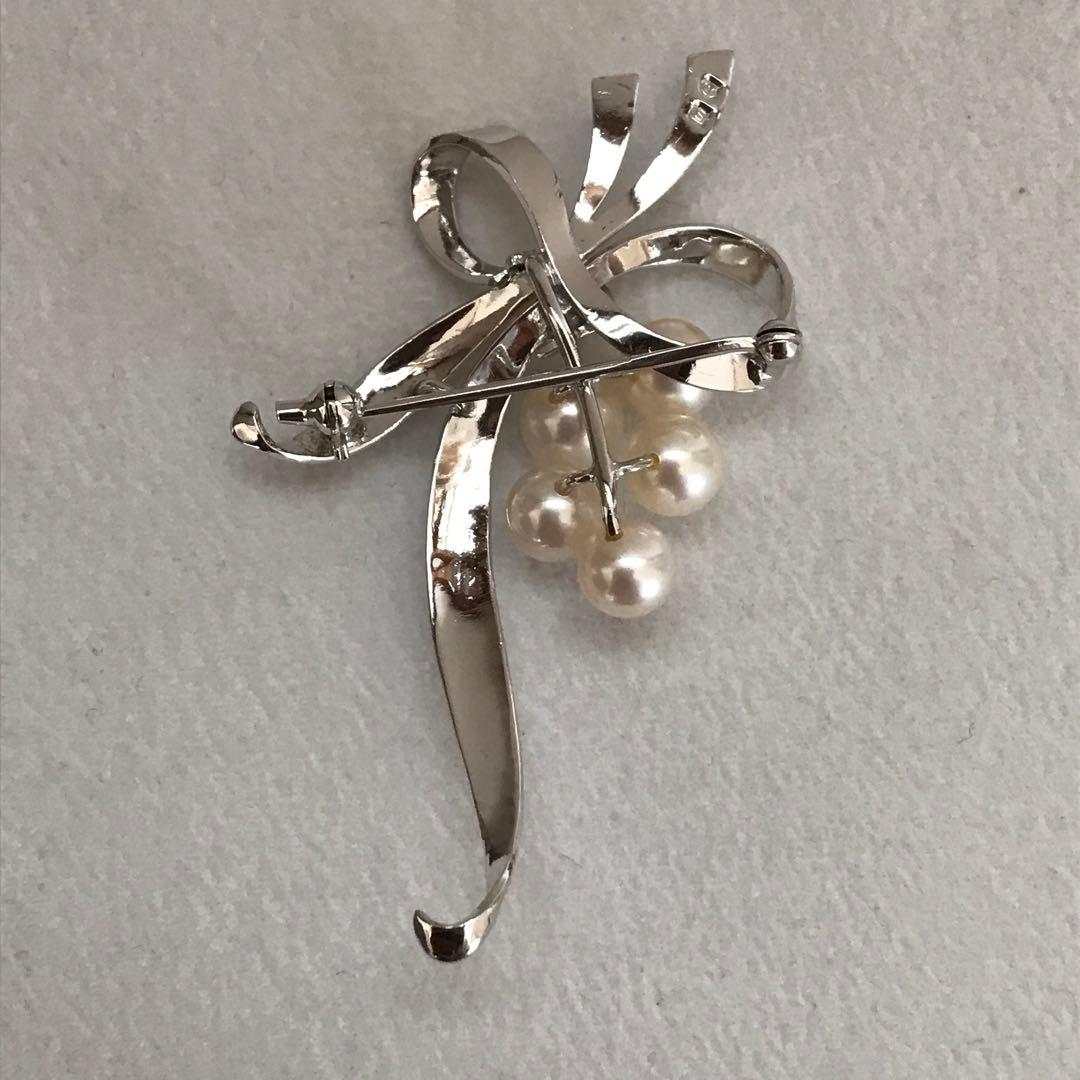 【美品☆】愛子様ご着用♡ ミキモト ロングセラー　パール　SV ブローチ　箱付き