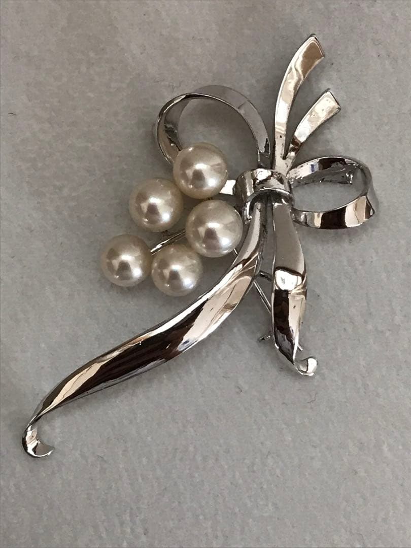 【美品☆】愛子様ご着用♡ ミキモト ロングセラー　パール　SV ブローチ　箱付き