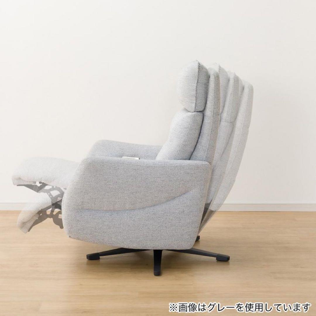 電動布張りリクライニングパーソナルチェア撥水仕様 2モーター LE01 GY