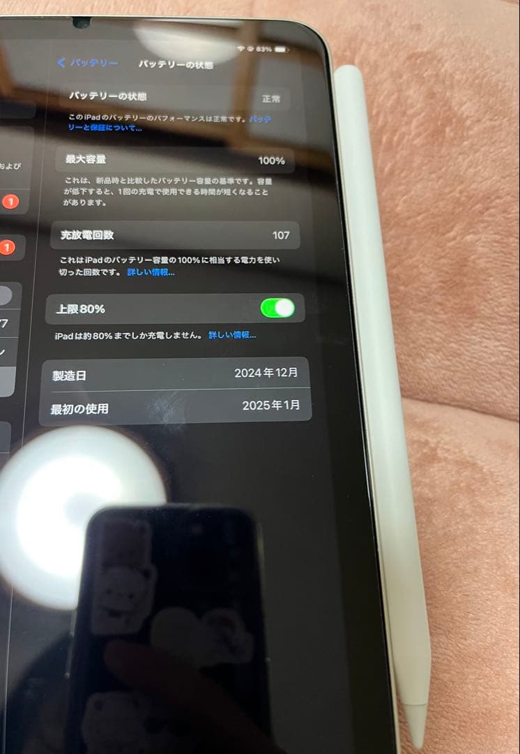 iPad mini シルバ7世代ー + Apple Pencil Pro